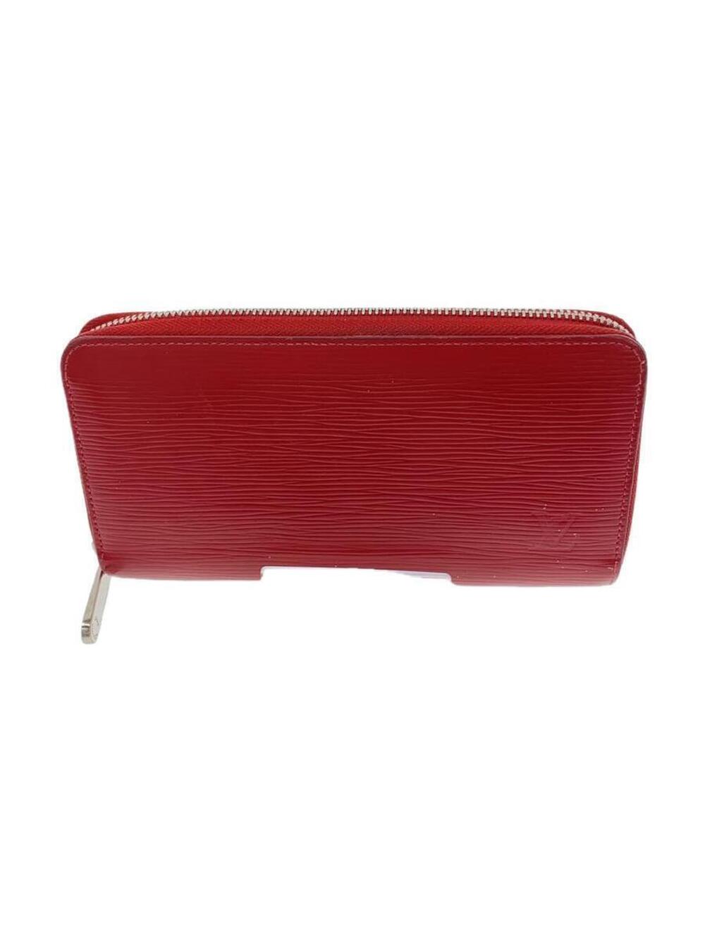 LOUIS VUITTON Zippy Wallet Epi RED Cowhide Red Round Zipper Long Wallet